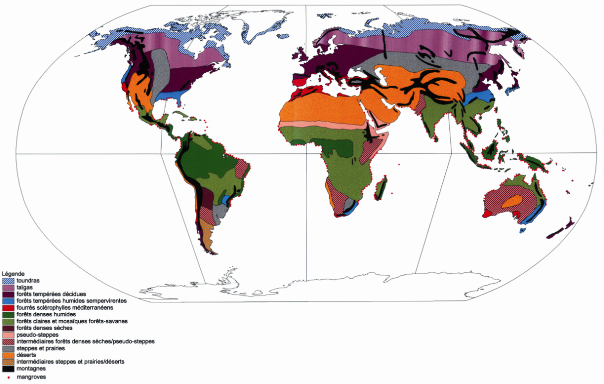 carte des biomes